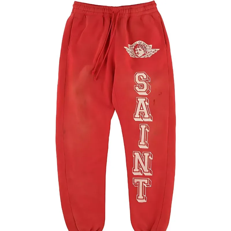 Red Saint Angel of Death Sweatpants