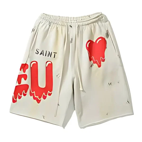 Saint Red Heart Shorts