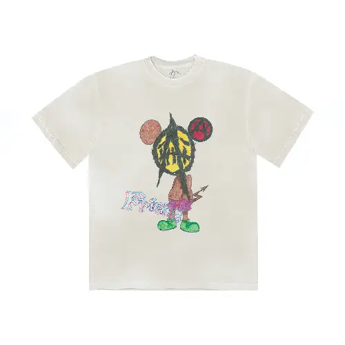 White Saint Michael x Travis Scott 2A Tee