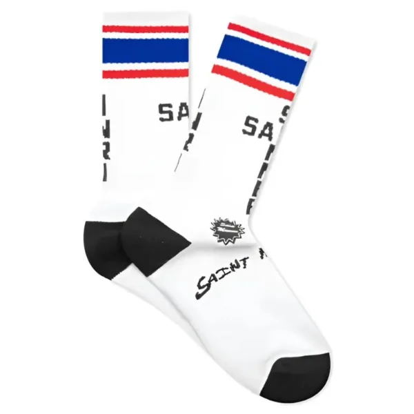White Saint Michael Socks