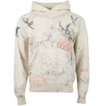 Beige Saint Michael Graffiti Hoodie