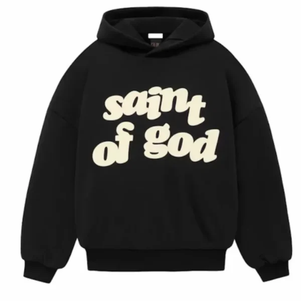 Black Fear of God x Saint of God Hoodie