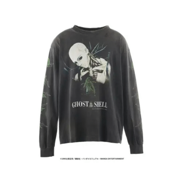Black GHOST IN THE SHELL Long Sleeve T-shirt