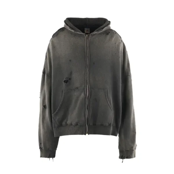 Black Saint Zip-Up DBL-FC Hoodie
