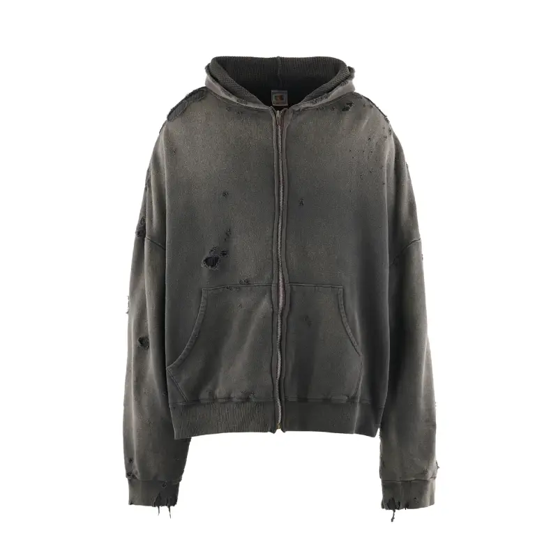 Black Saint Zip-Up DBL-FC Hoodie