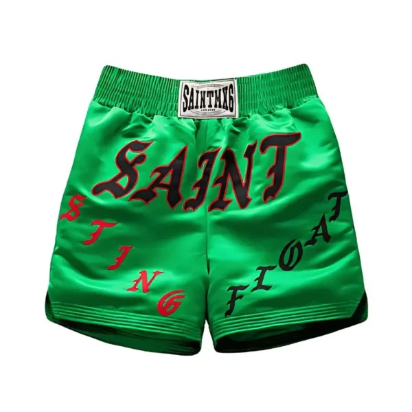 Saint Black Green Shorts