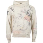 Beige Saint Michael x Dr Woo Graffiti Hoodie