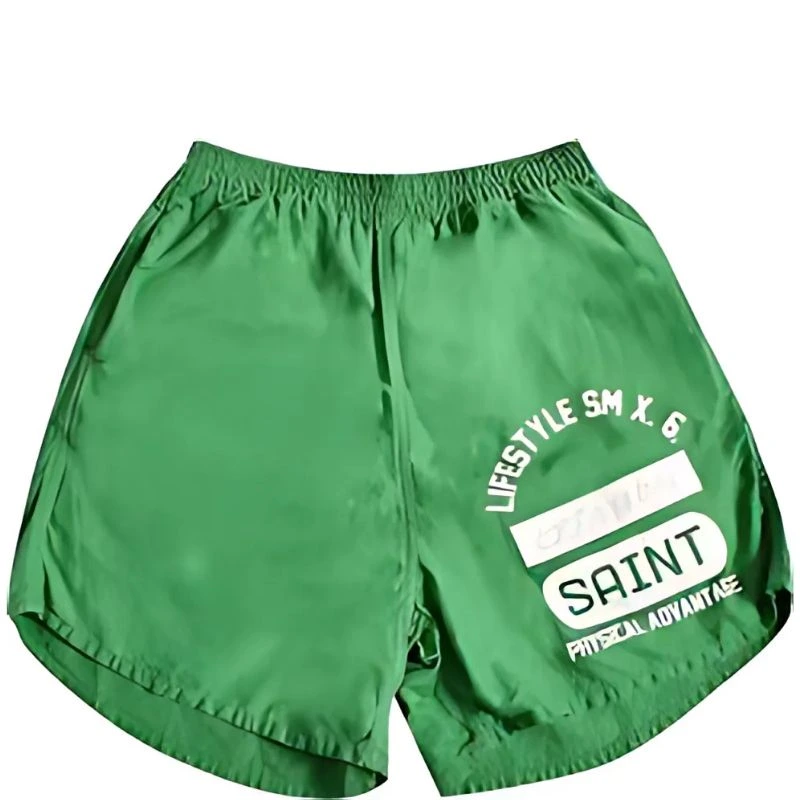 Saint White Green Shorts